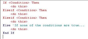 If Then statements in VBA