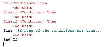 If Then statements in VBA