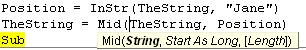 VBA Code to Find in String