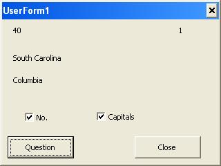 VBA Label - Flashcards Form